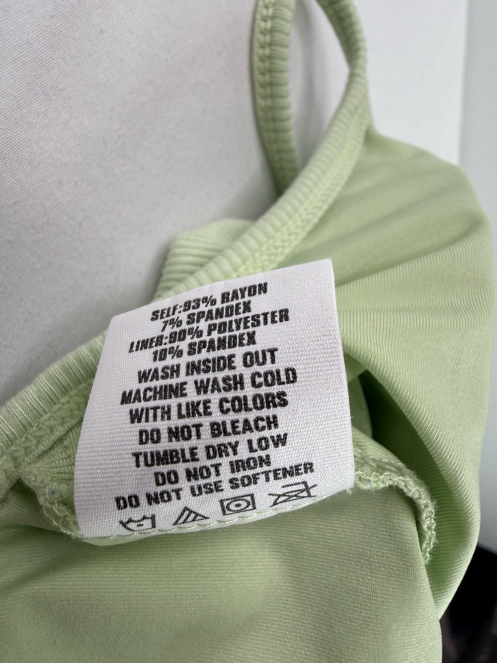 Zyia Active Sleeveless Mint Green Slip Dress With Bodysuit Size Medium - Picture 9 of 13